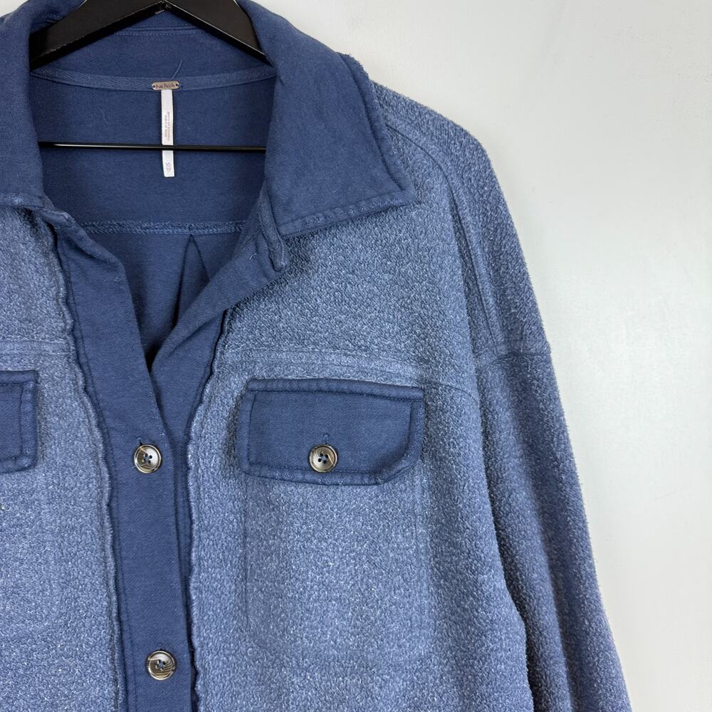 Free People Womens Ruby Shacket Jacket Oversized … - image 2